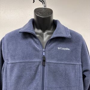 Columbia Blue Fleece Warm Fall Zipper‎ Jacket